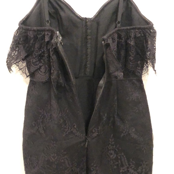 Lulu’s No Introduction Needed Black Lace Bodycon Midi Dress 🖤🔥 - Picture 10 of 12